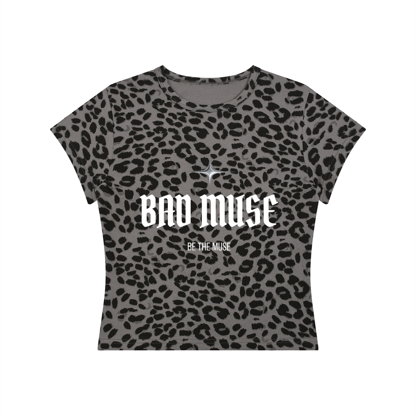 Women’s Leopard Print Crop T-Shirt