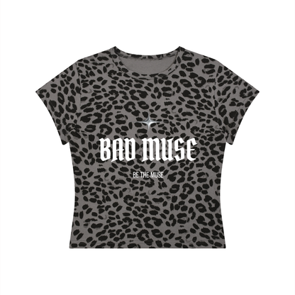 Women’s Leopard Print Crop T-Shirt