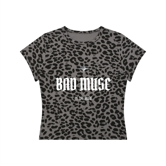 Women’s Leopard Print Crop T-Shirt