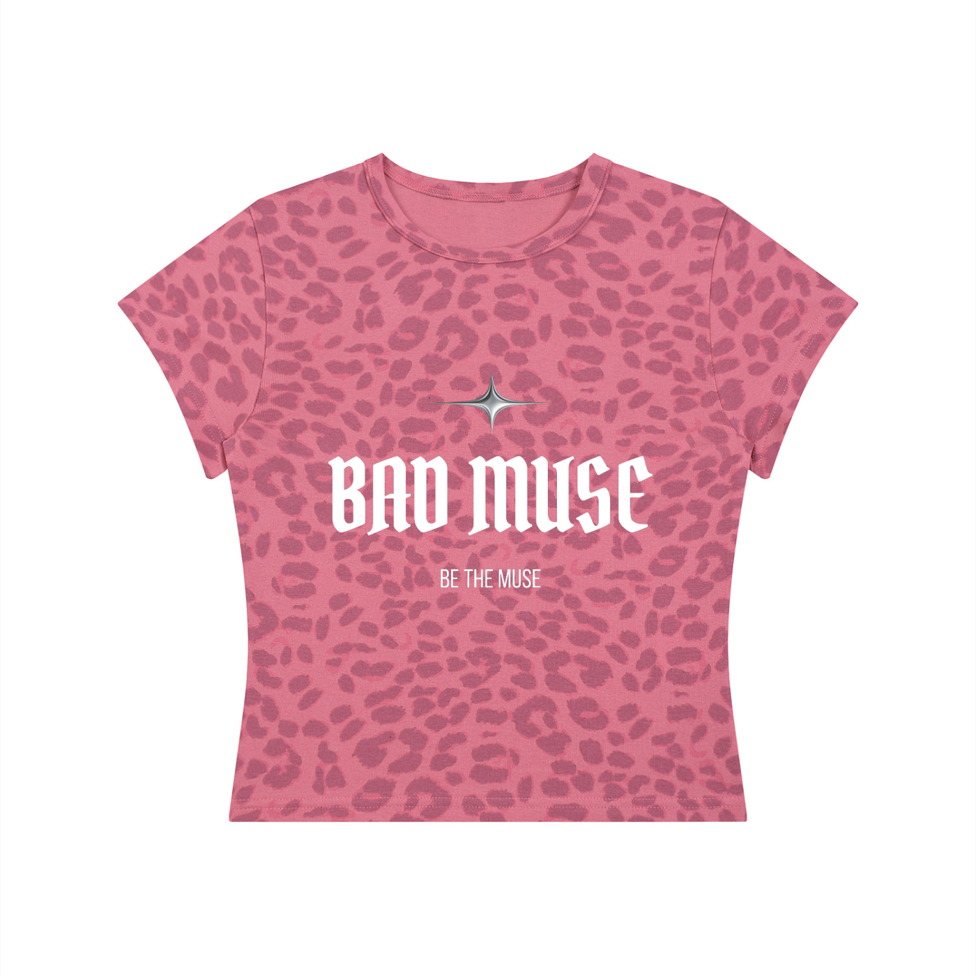 Women’s Leopard Print Crop T-Shirt