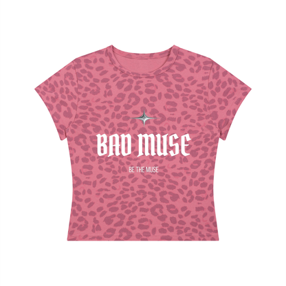 Women’s Leopard Print Crop T-Shirt